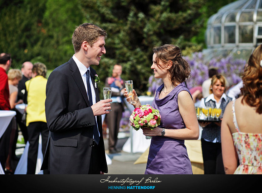 Hochzeitsfotograf Berlin Hochzeitsreportage im Botanischen Garten