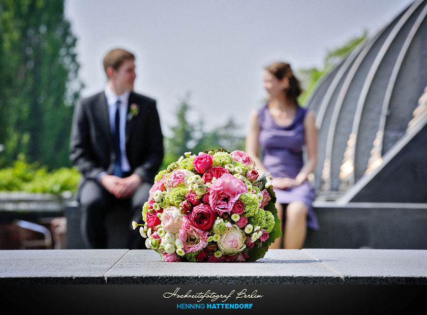 Hochzeitsfotograf Berlin Hochzeitsportrait im Botanischen Garten