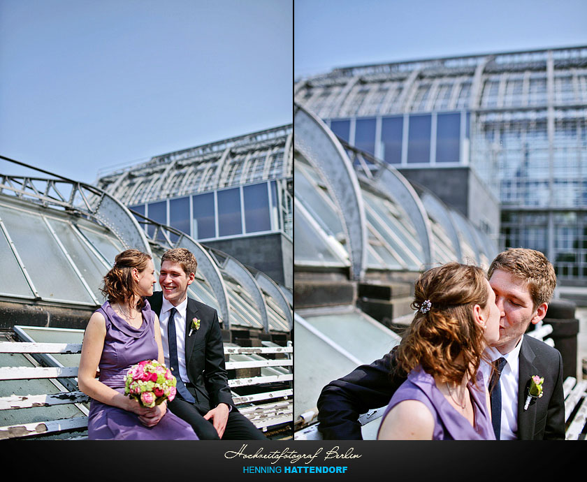 Hochzeitsfotograf Berlin Hochzeitsportrait im Botanischen Garten