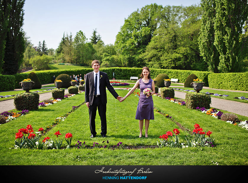 Hochzeitsfotograf Berlin Hochzeitsportrait im Botanischen Garten