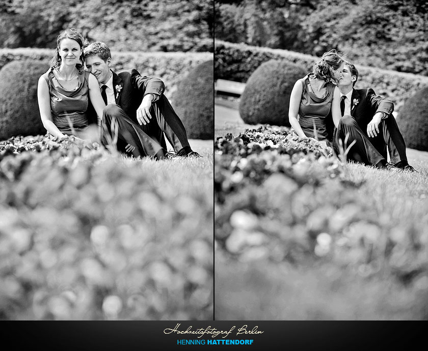 Hochzeitsfotograf Berlin Hochzeitsportrait im Botanischen Garten