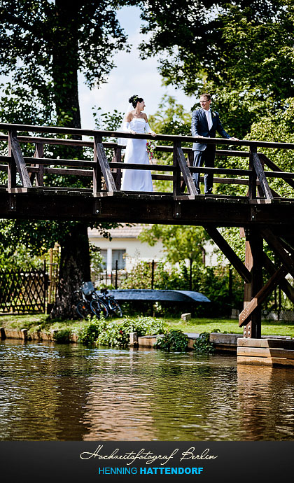 Hochzeitsportrait im Hafen von Luebbenau Spreewald