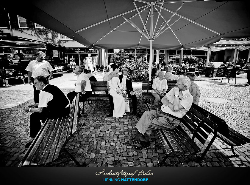 Hochzeitsportrait Marktplatz Luebbenau Spreewald