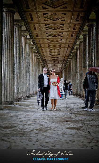 Hochzeitsfotograf Berlin Fotoshooting auf der Museumsinsel