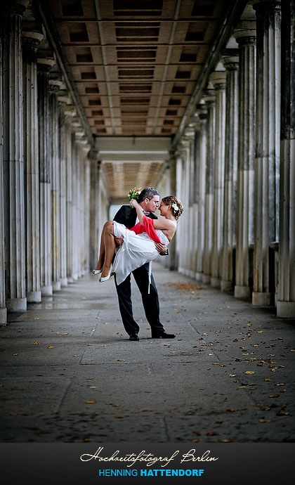 Hochzeitsfotograf Berlin Fotoshooting auf der Museumsinsel
