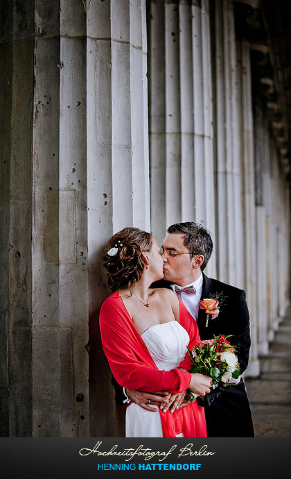 Hochzeitsfotograf Berlin Hochzeitsportrait auf der Museumsinsel