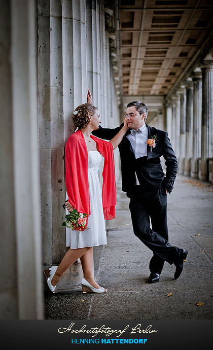 Hochzeitsfotograf Berlin Hochzeitsportrait auf der Museumsinsel