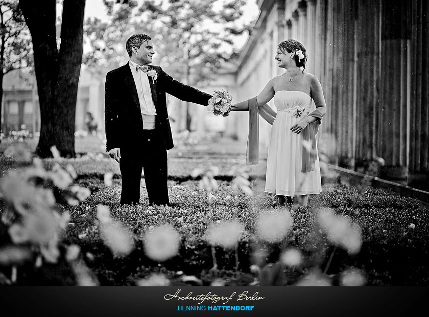 Hochzeitsfotograf Berlin Hochzeitsportrait auf der Museumsinsel