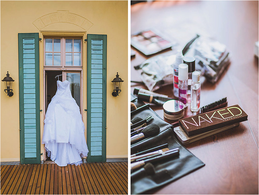 Vorbereitung Hochzeit Schloss Hubertushöhe